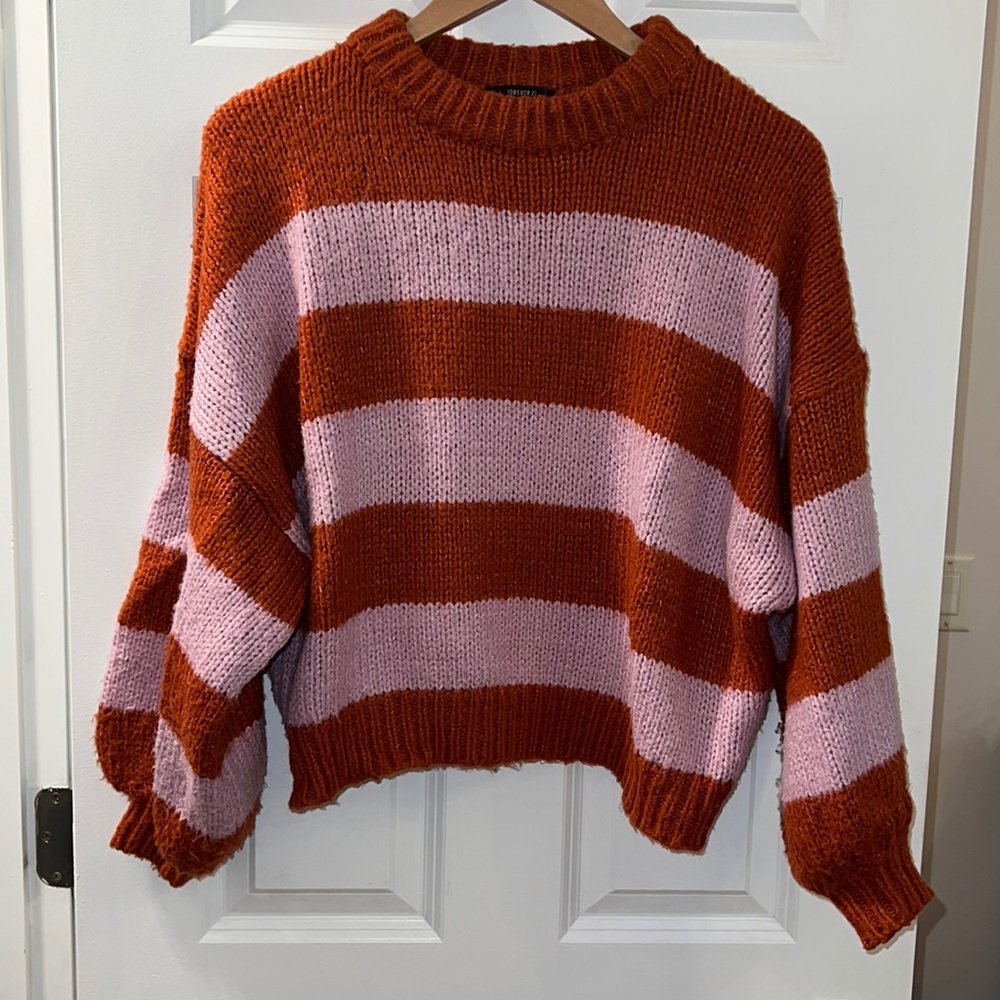 Ribbed Striped Sweater